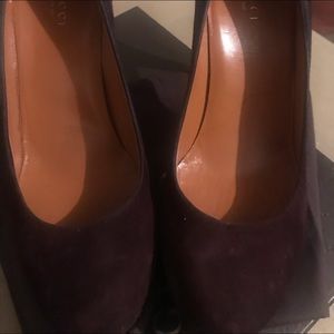 Authentic Gucci Gorgeous Brown Platform Heels